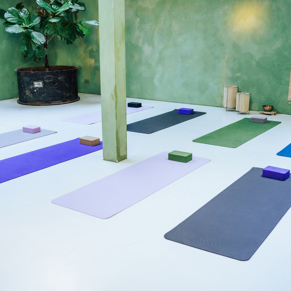 Set di blocchi da yoga Bamboa in schiuma verde