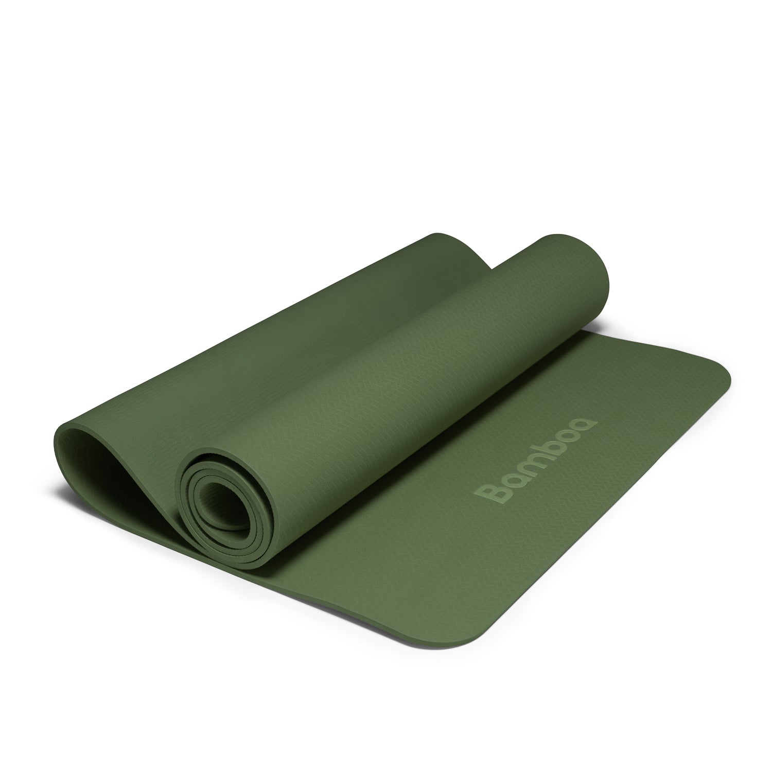 Tappetino yoga Bamboa in schiuma verde 6 mm